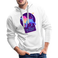 Thumbnail for Men’s Neon Leo Premium Hoodie - white