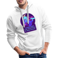 Thumbnail for Men’s Neon Capricorn Premium Hoodie - white