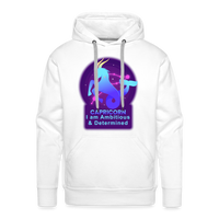 Thumbnail for Men’s Neon Capricorn Premium Hoodie - white