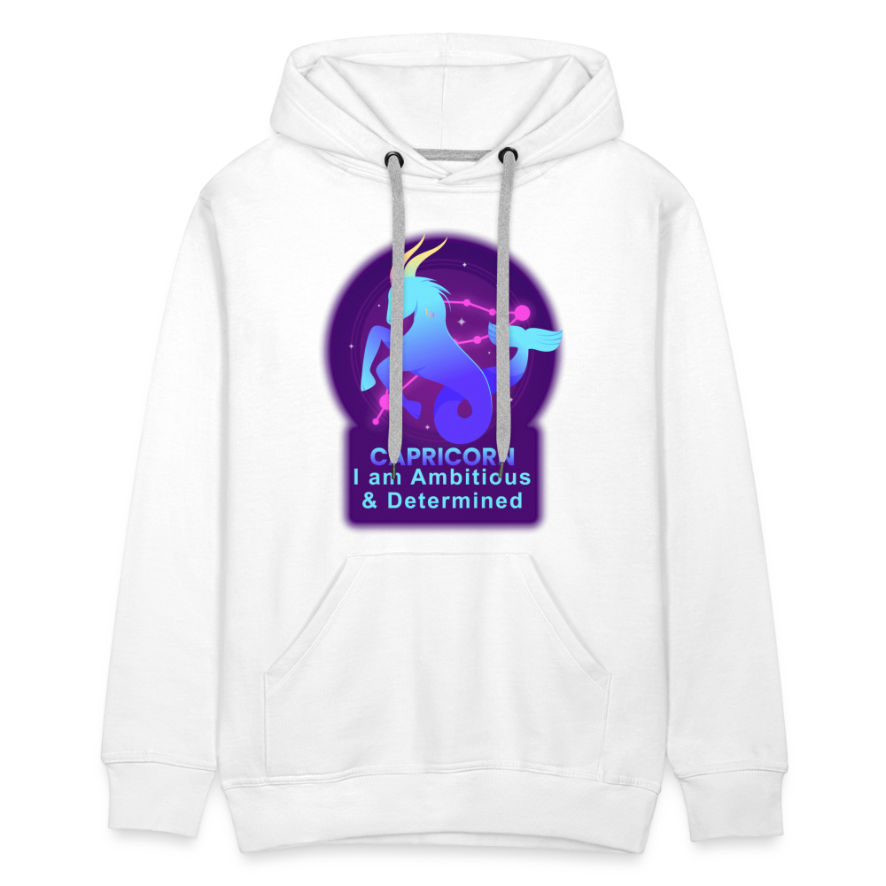 Men’s Neon Capricorn Premium Hoodie - white