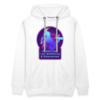 Thumbnail for Men’s Neon Capricorn Premium Hoodie - white