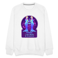 Thumbnail for Men’s Neon Gemini Premium Sweatshirt - white