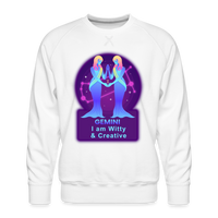 Thumbnail for Men’s Neon Gemini Premium Sweatshirt - white