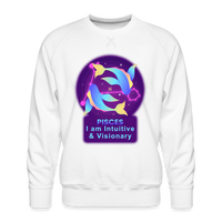 Thumbnail for Men’s Neon Pisces Premium Sweatshirt - white