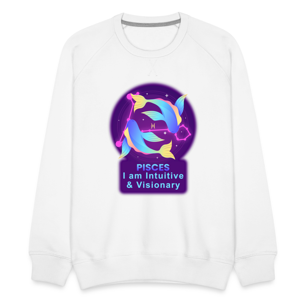 Men’s Neon Pisces Premium Sweatshirt - white