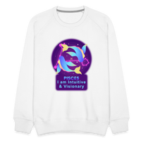 Thumbnail for Men’s Neon Pisces Premium Sweatshirt - white