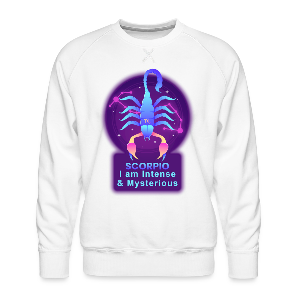 Men’s Neon Scorpio Premium Sweatshirt - white