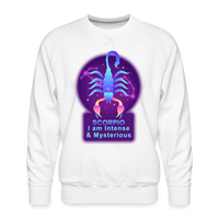 Thumbnail for Men’s Neon Scorpio Premium Sweatshirt - white