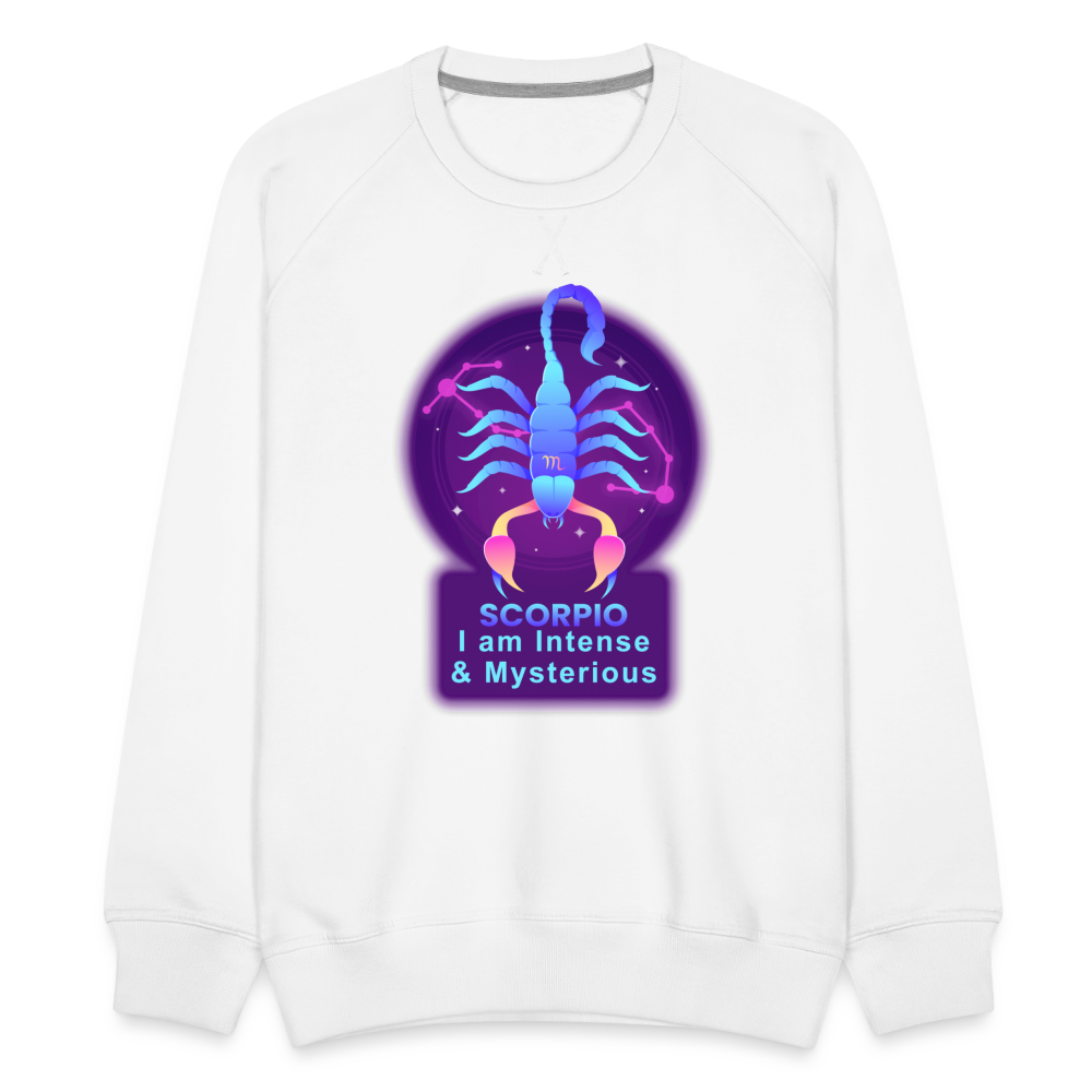 Men’s Neon Scorpio Premium Sweatshirt - white