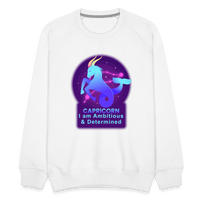 Thumbnail for Men’s Neon Capricorn Premium Sweatshirt - white