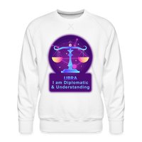 Thumbnail for Men’s Neon Libra Premium Sweatshirt - white