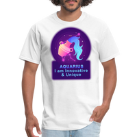 Thumbnail for Men's Neon Aquarius Classic T-Shirt - white