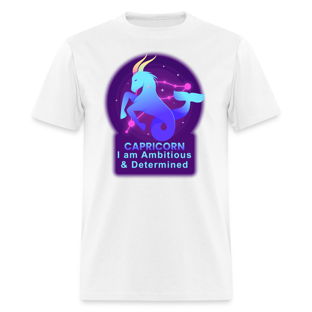 Men's Neon Capricorn Classic T-Shirt - white