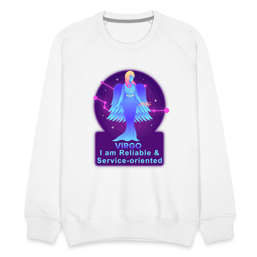 Men’s Neon Virgo Premium Sweatshirt - white