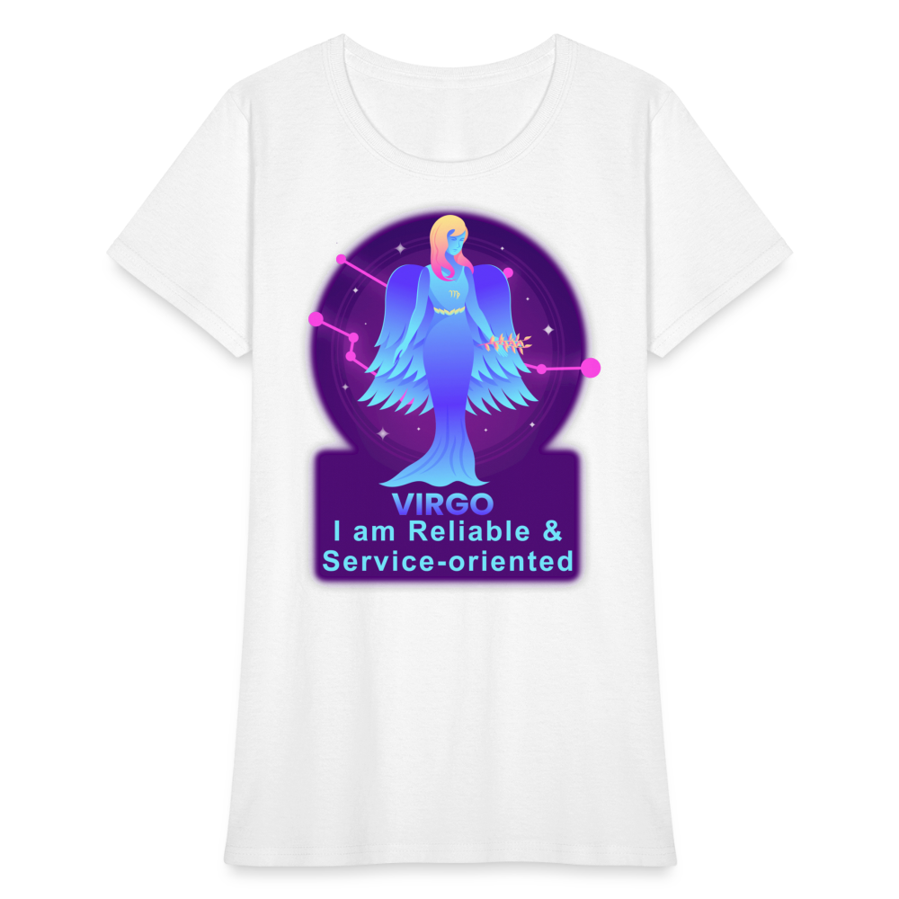 Women's Neon Virgo T-Shirt - white