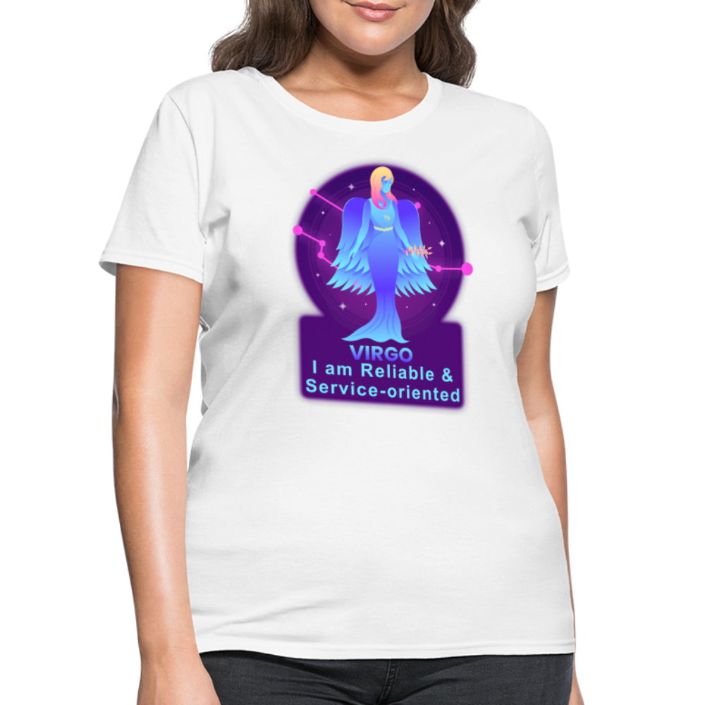 Women's Neon Virgo T-Shirt - white