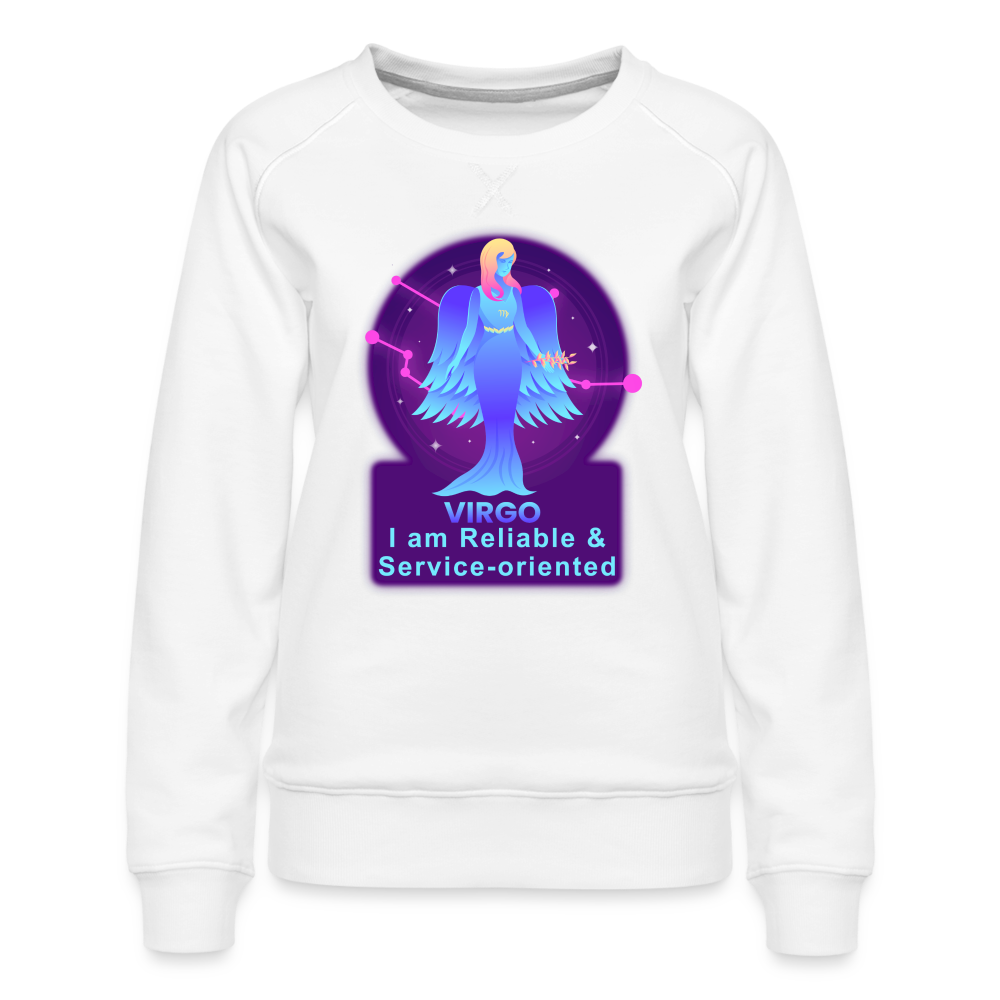 Women’s Neon Virgo Premium Sweatshirt - white