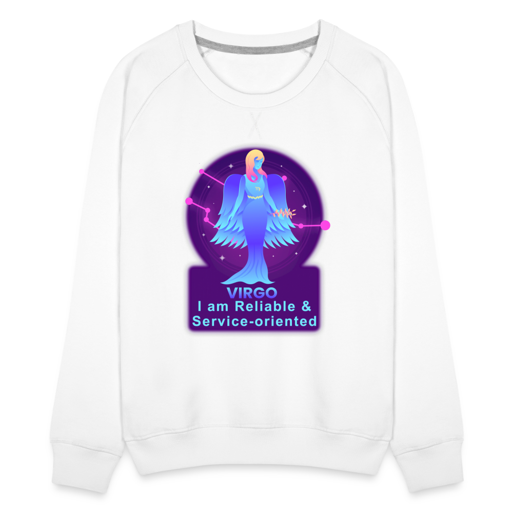 Women’s Neon Virgo Premium Sweatshirt - white