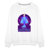 Thumbnail for Women’s Neon Virgo Premium Sweatshirt - white