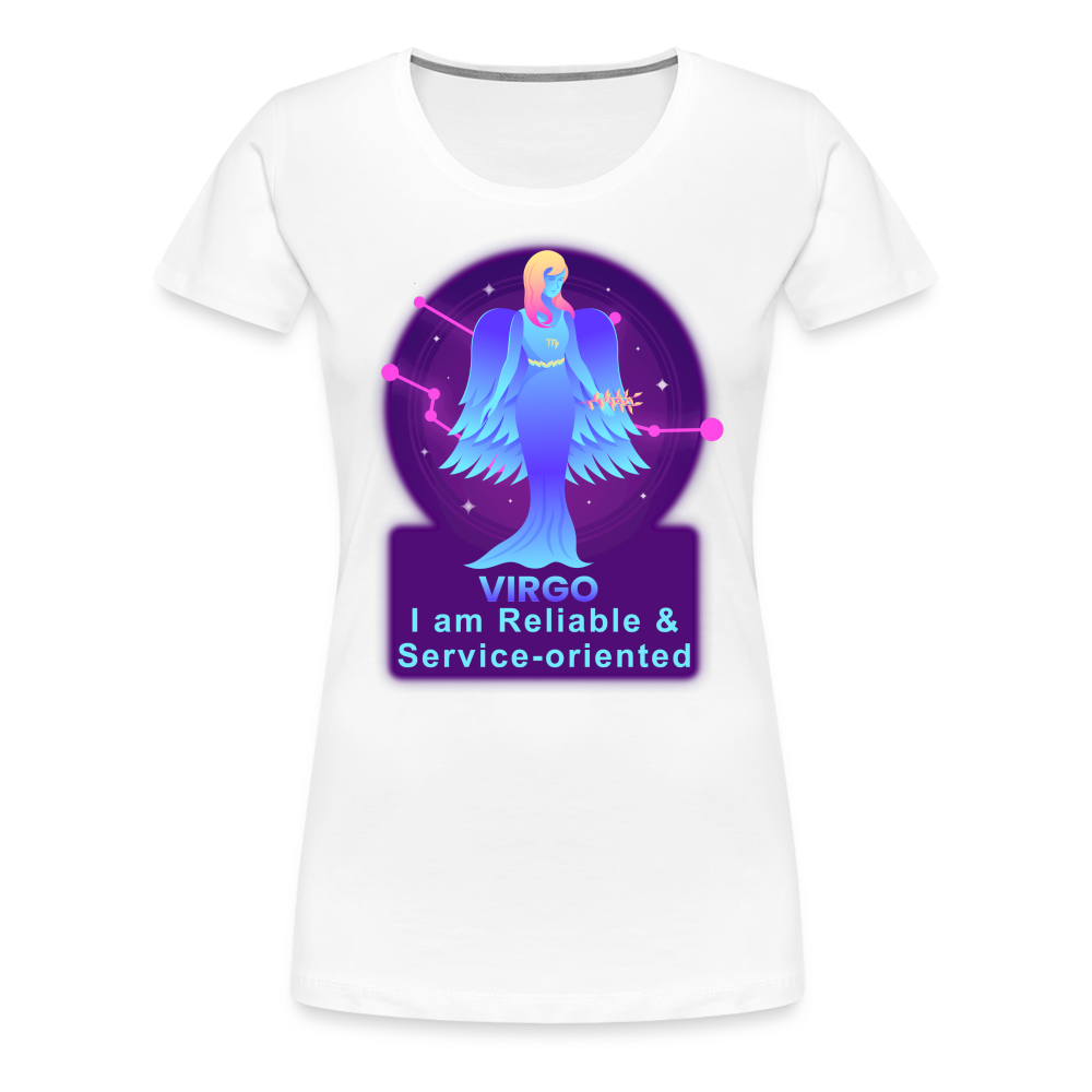 Women’s Neon Virgo Premium T-Shirt - white