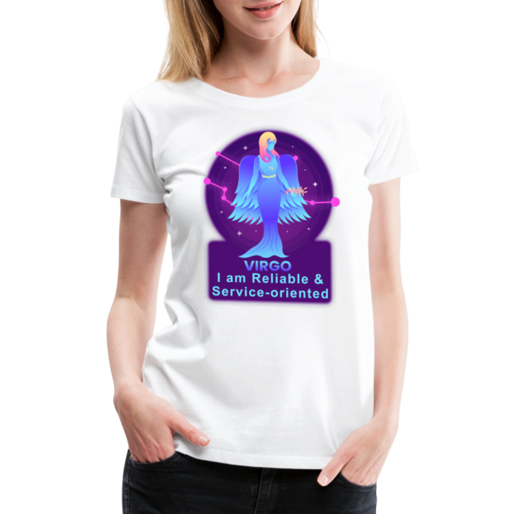 Women’s Neon Virgo Premium T-Shirt - white