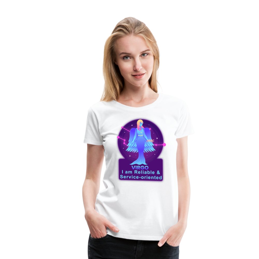 Women’s Neon Virgo Premium T-Shirt - white