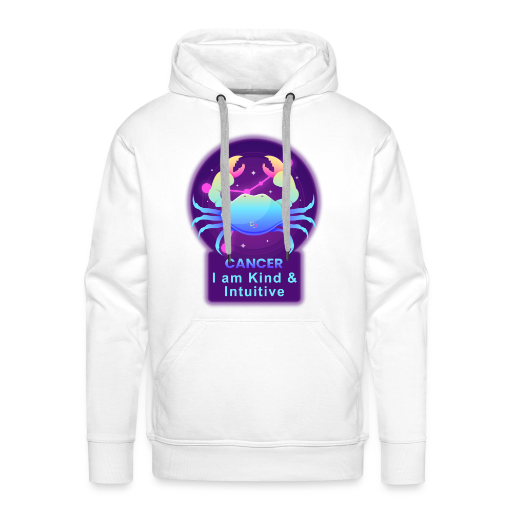 Men’s Neon Cancer Premium Hoodie - white