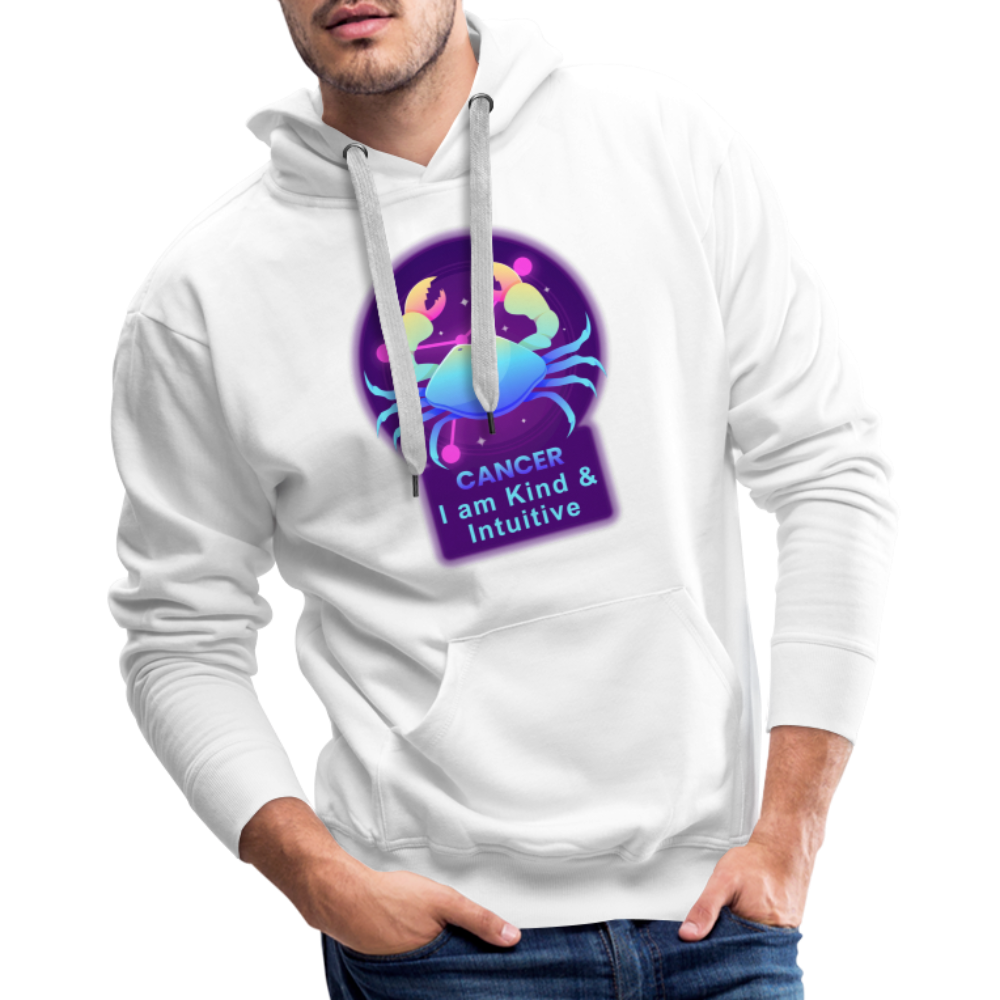 Men’s Neon Cancer Premium Hoodie - white