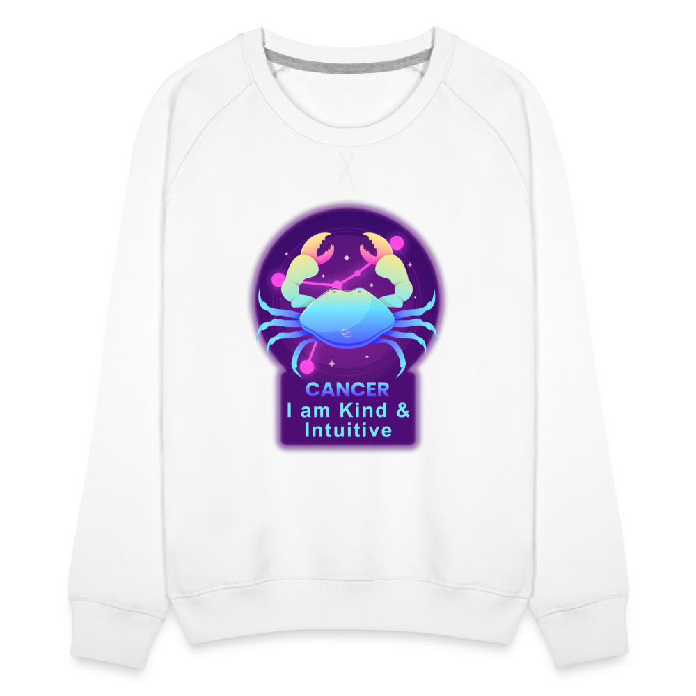 Women’s Neon Cancer Premium Sweatshirt - white