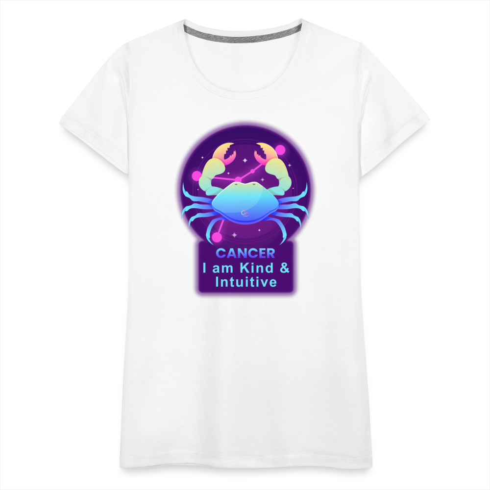 Women’s Neon Cancer Premium T-Shirt - white