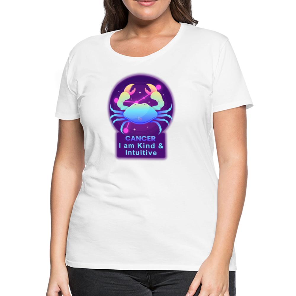 Women’s Neon Cancer Premium T-Shirt - white