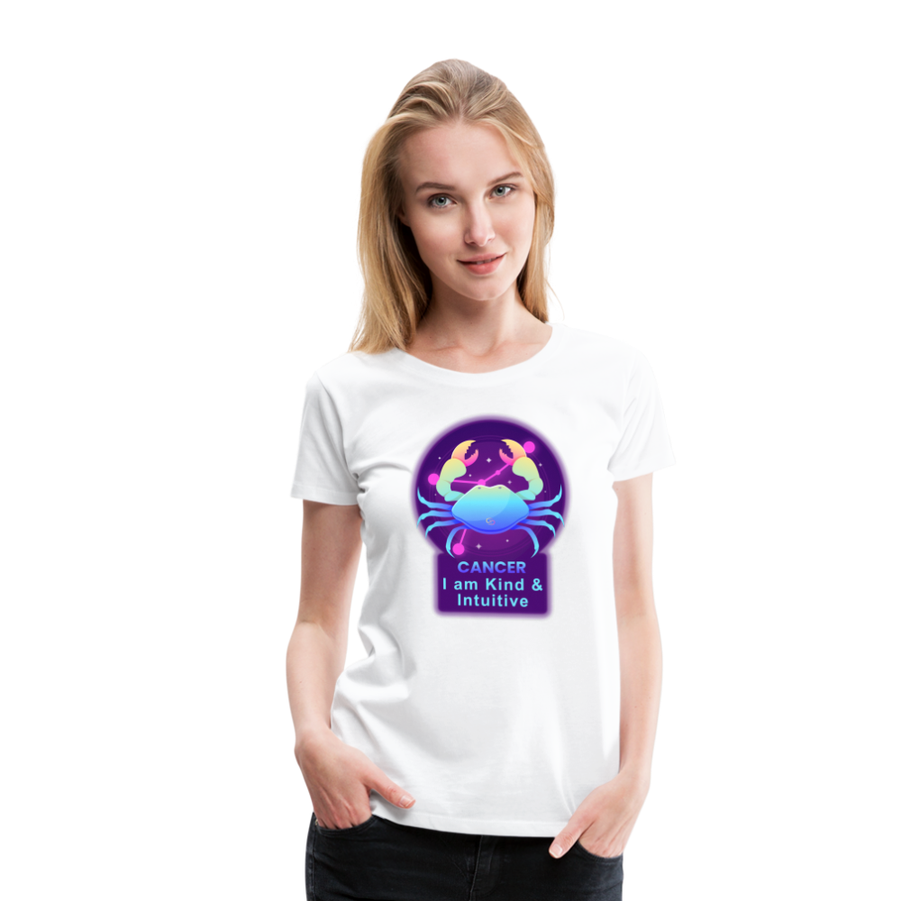 Women’s Neon Cancer Premium T-Shirt - white