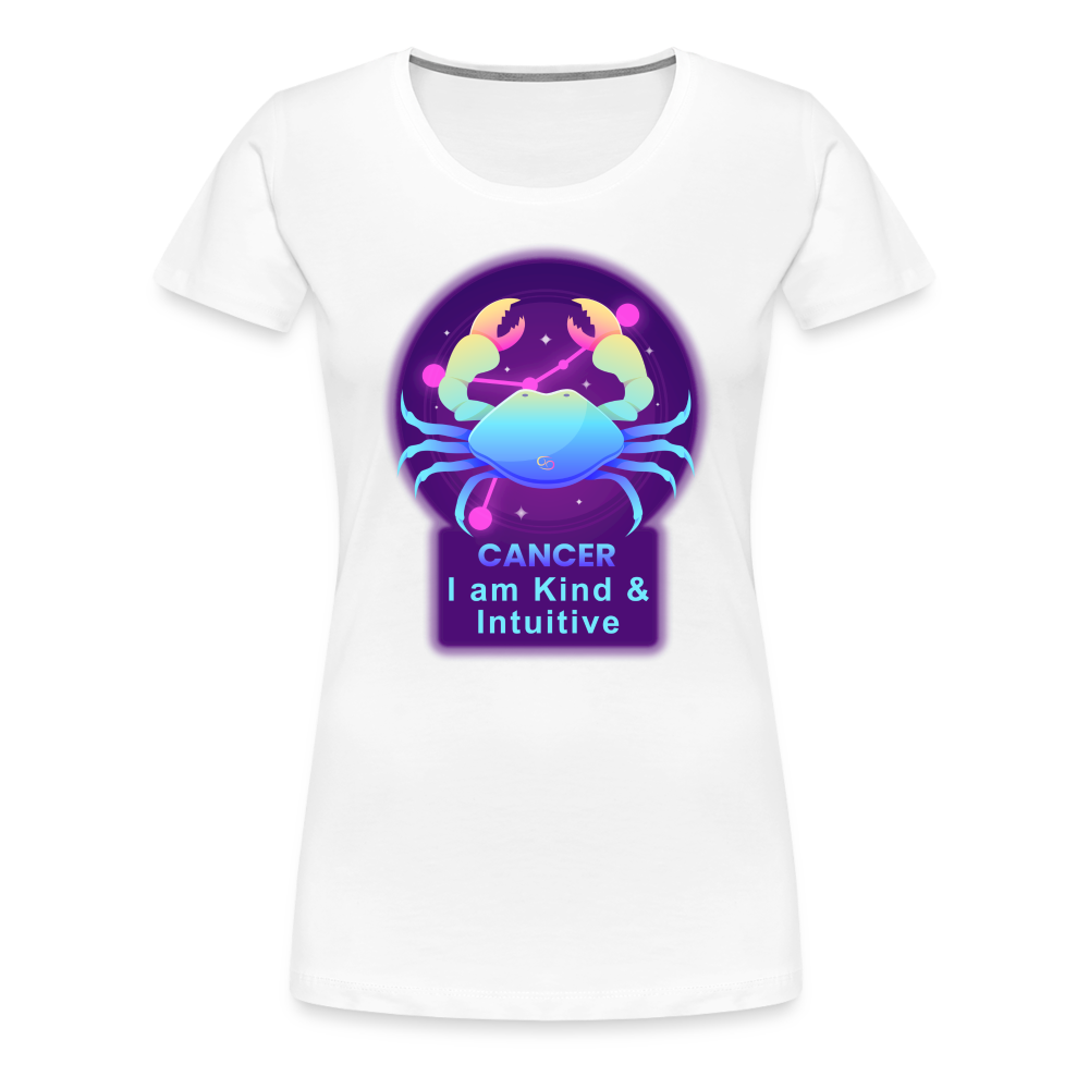 Women’s Neon Cancer Premium T-Shirt - white