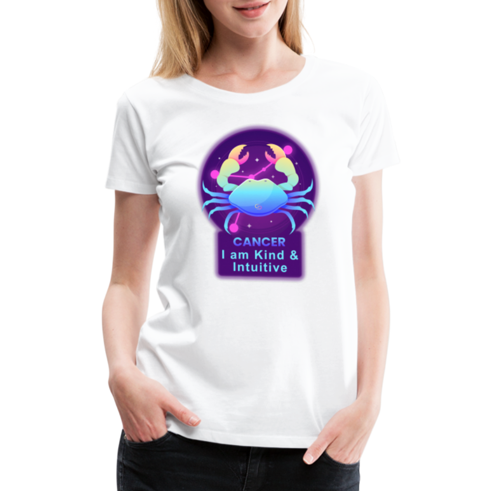 Women’s Neon Cancer Premium T-Shirt - white