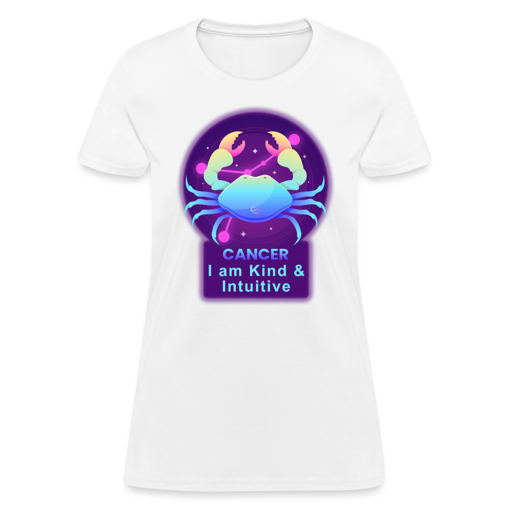 Women's Neon Cancer T-Shirt - white