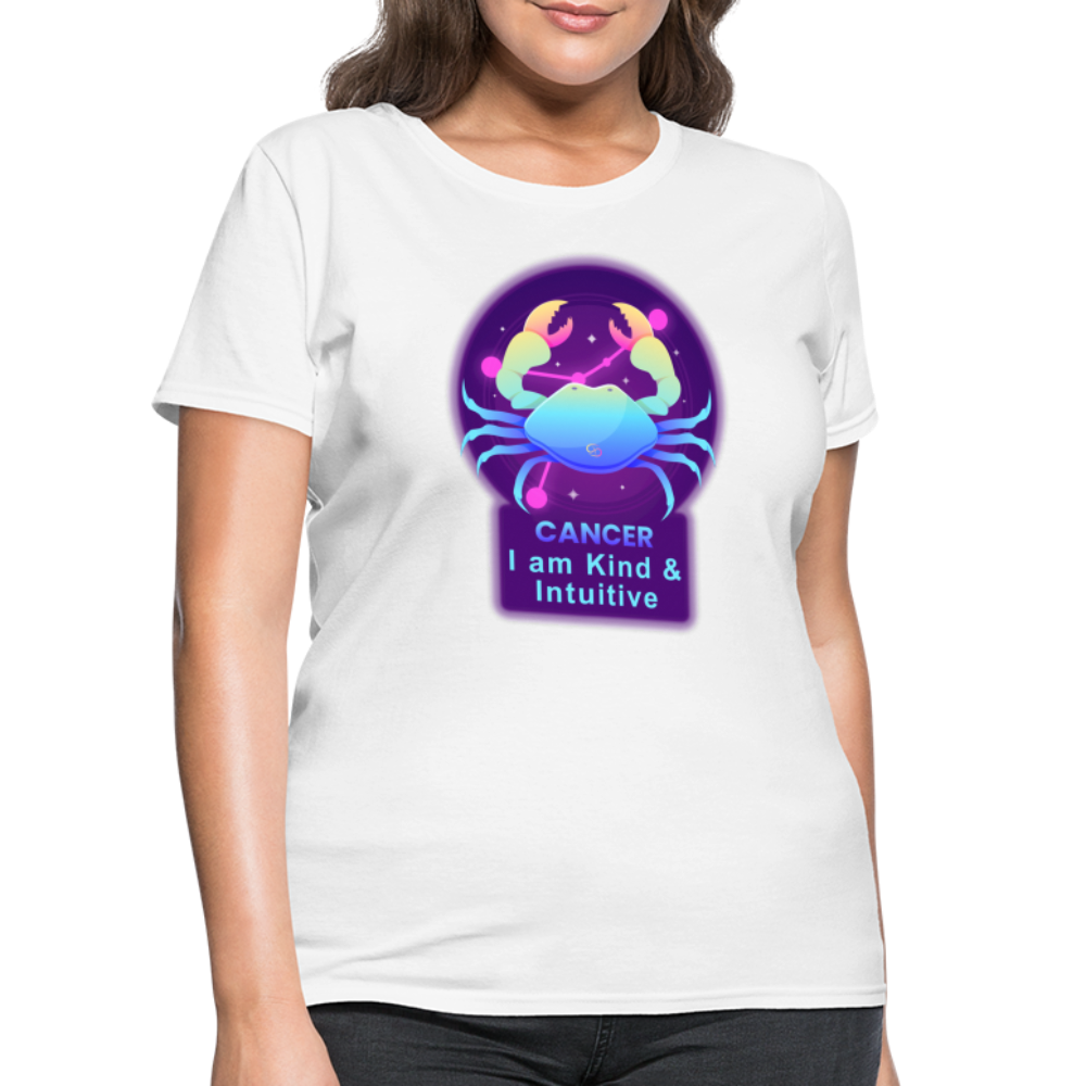 Women's Neon Cancer T-Shirt - white