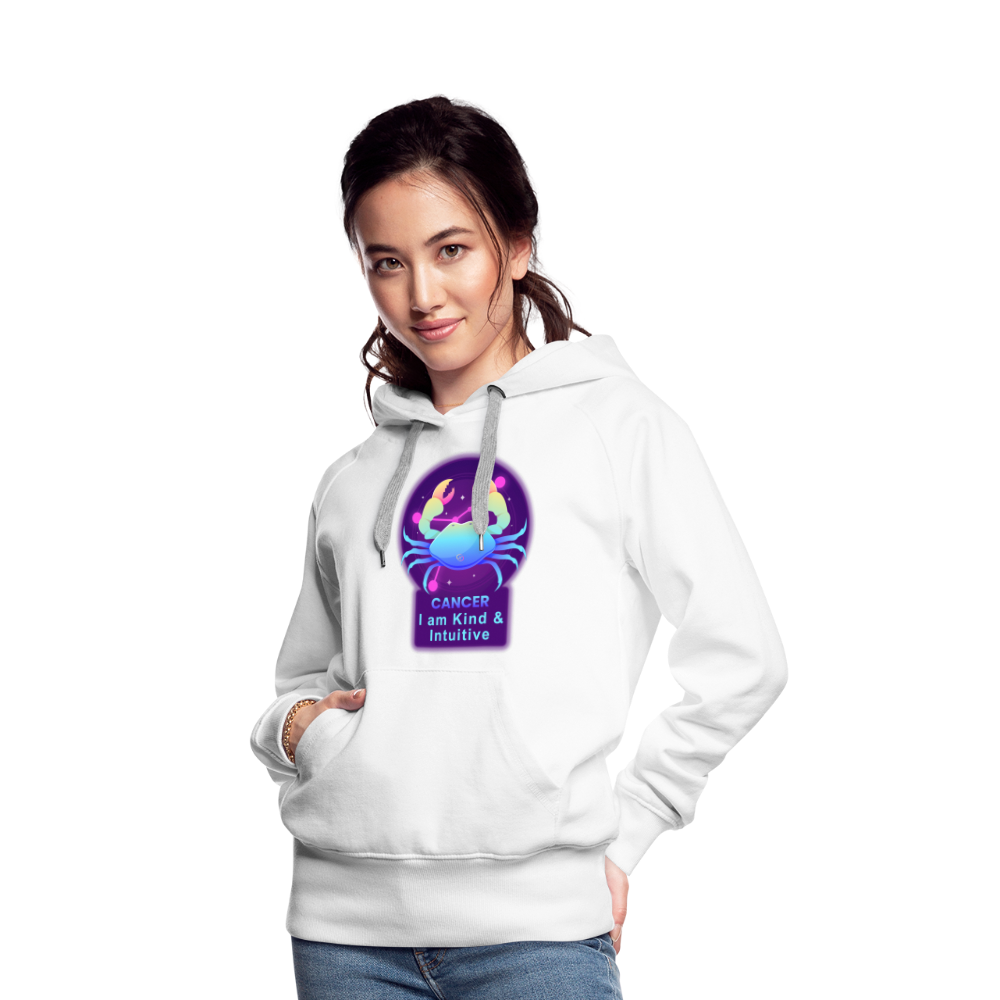 Women’s Neon Cancer Premium Hoodie - white