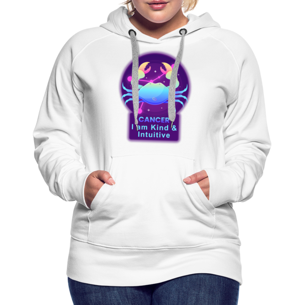 Women’s Neon Cancer Premium Hoodie - white