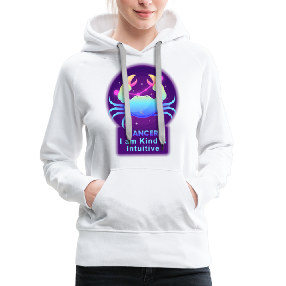 Women’s Neon Cancer Premium Hoodie - white