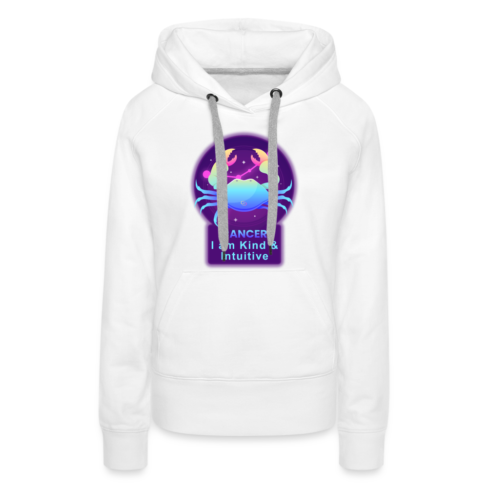 Women’s Neon Cancer Premium Hoodie - white