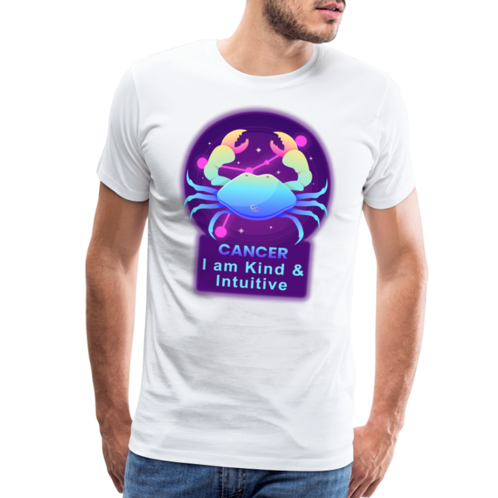 Men's Neon Cancer Premium T-Shirt - white