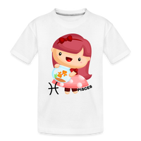 Thumbnail for Toddler Astro Girl Pisces Premium Organic T-Shirt - white