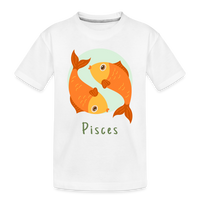 Thumbnail for Toddler Astro Toon Pisces Premium Organic T-Shirt - white