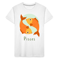 Thumbnail for Toddler Astro Toon Pisces Premium Organic T-Shirt - white