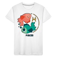 Thumbnail for Toddler Cartoony Pisces Premium Organic T-Shirt - white