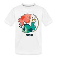 Thumbnail for Toddler Cartoony Pisces Premium Organic T-Shirt - white