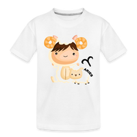 Thumbnail for Toddler Astro Girl Aries Premium Organic T-Shirt - white