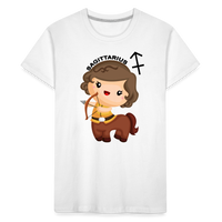 Thumbnail for Toddler Astro Girl Sagittarius Premium Organic T-Shirt - white