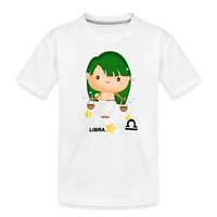 Thumbnail for Toddler Astro Girl Libra Premium Organic T-Shirt - white