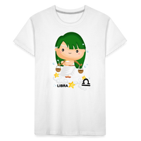 Thumbnail for Toddler Astro Girl Libra Premium Organic T-Shirt - white